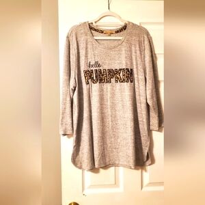 Ladies Long sleeve light sweater like top. Size xl